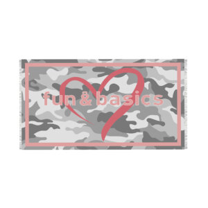 PAÑUELO CORAZÓN GRIS