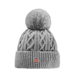 GORRO POMPON GRIS