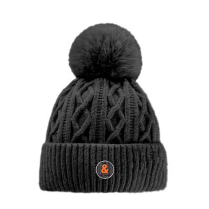 GORRO POMPON NEGRO