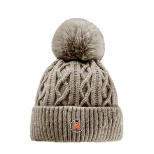 GORRO POMPON TAUPE