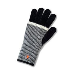 GUANTE COMBINADO GRIS Y NEGRO