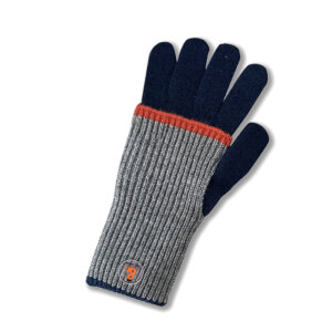 GUANTE COMBINADO GRIS Y NARANJA