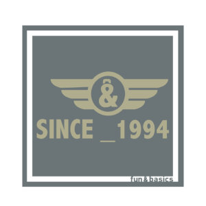 PAÑUELO FUN&BASICS SINCE 1994 GRIS