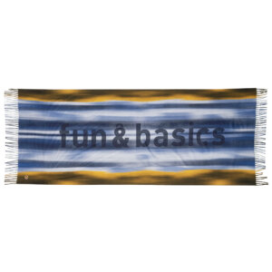 BUFANDA ESTAMPADA DEGRADÉ AZUL
