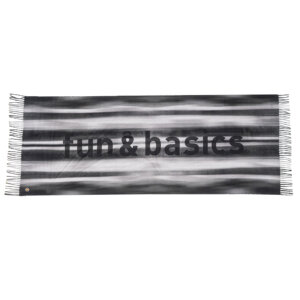 BUFANDA ESTAMPADA DEGRADÉ NEGRO