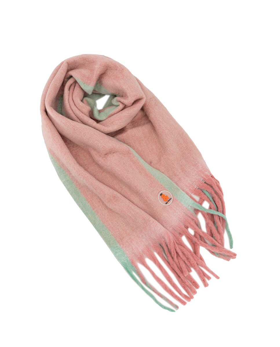 BUFANDA FLECOS ROSA - Imagen 2