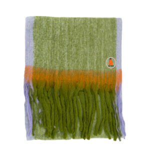 BUFANDA FLECOS VERDE