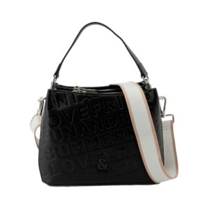 BLACK SHOULDER BAG - FUN&amp;BASICS