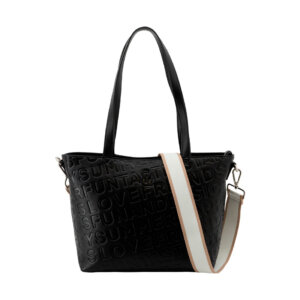 BOLSO DE HOMBRO NEGRO - FUN&BASICS