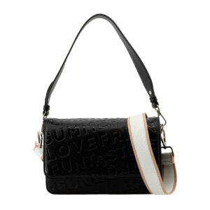 BOLSO DE HOMBRO NEGRO - FUN&BASICS