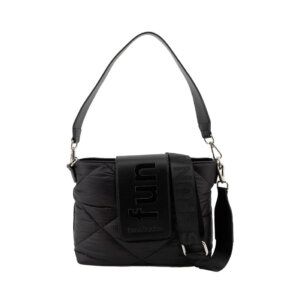BOLSO DE HOMBRO NEGRO - FUN&BASICS