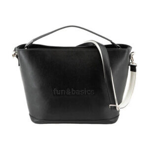 BOLSO DE HOMBRO NEGRO - FUN&BASICS