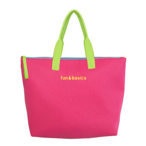 BOLSO DE PLAYA ROSA - FAN&BASICS
