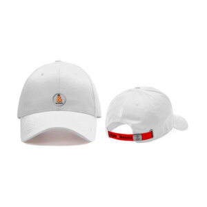 Gorra blanca y roja