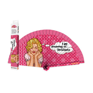 ABANICO RETRO ROSA - FUN&BASICS
