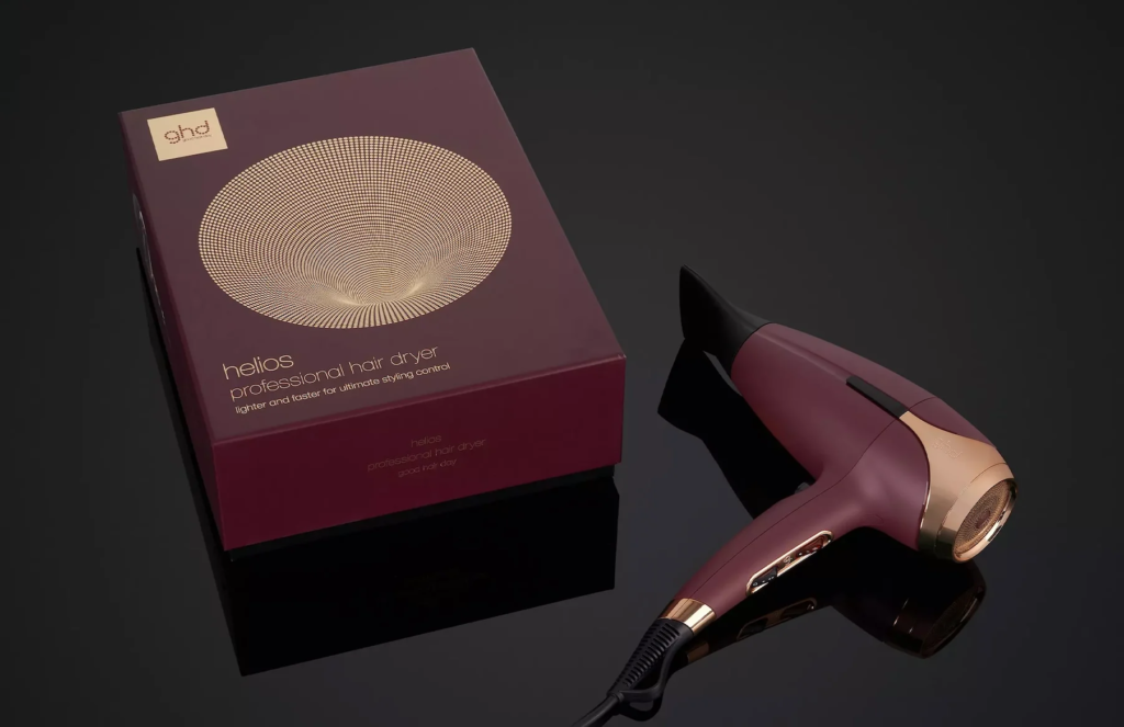 Secador profesional ghd helios burdeos y rosa dorado