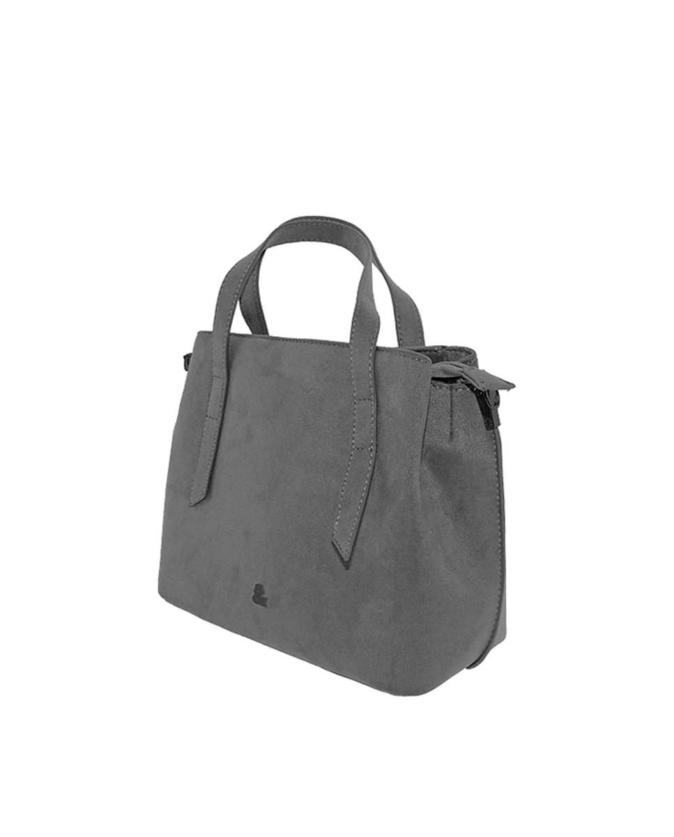 Bolso de hombro y bandolera gris