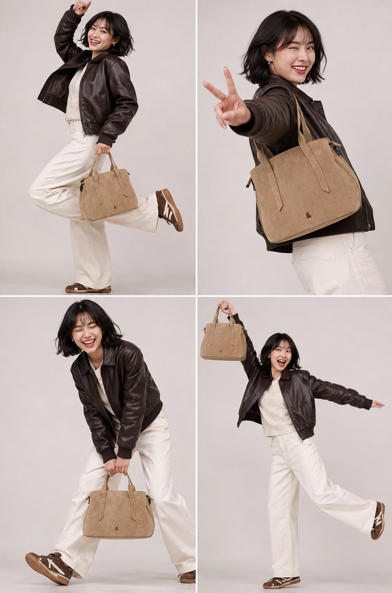 Bolso de hombro y bandolera topo - Imagen 3
