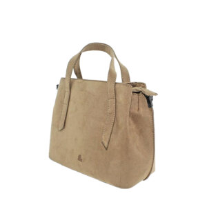Bolso de hombro y bandolera topo